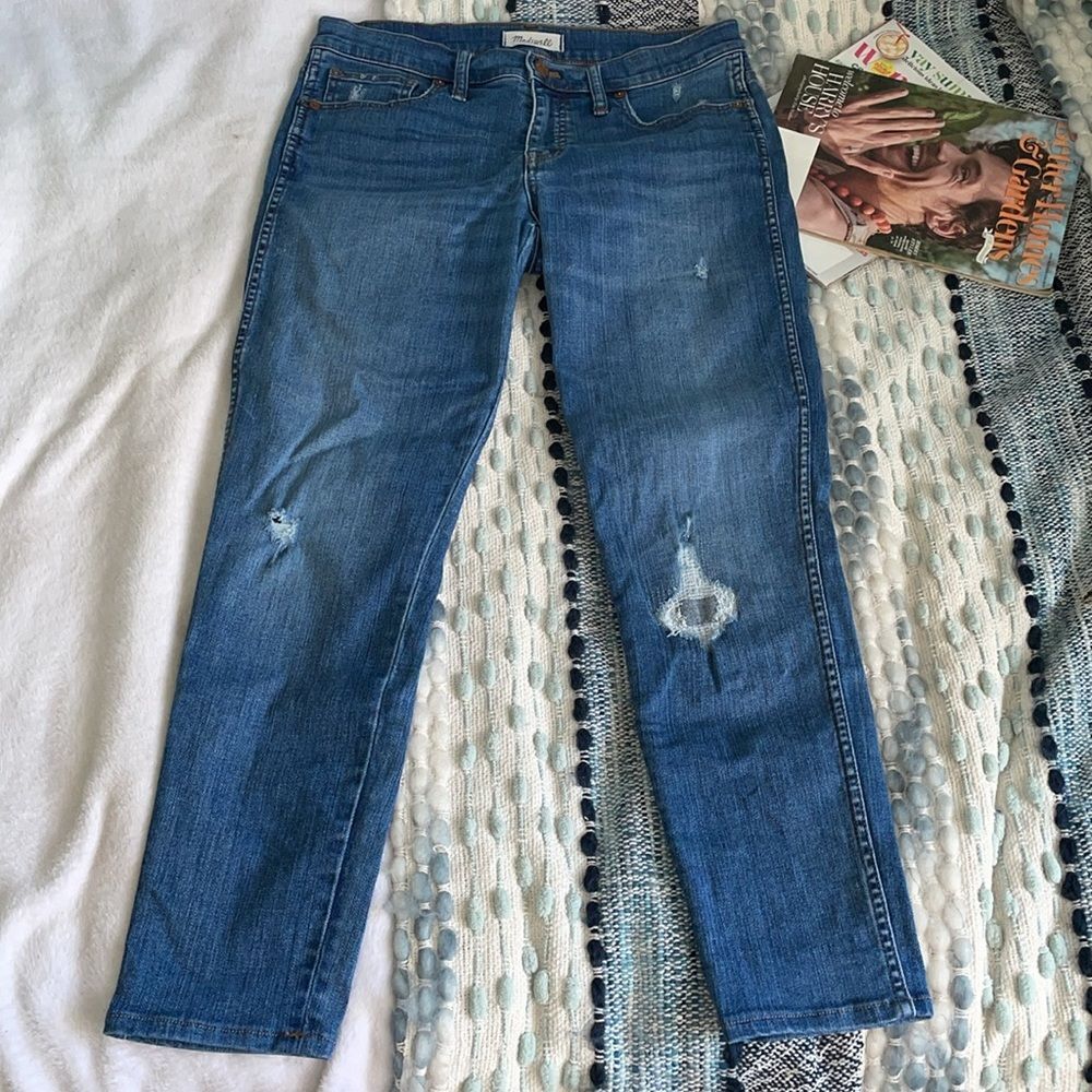 Madewell High-Rise Distressed Skinny Jeans - size 29